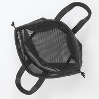 無印良品 立体メッシュ持ち手付き巾着 黒 Ｍ 約３３×１３×３１ｃｍ 良品計画