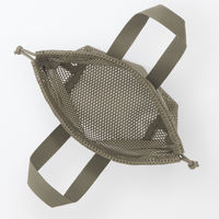 無印良品 立体メッシュ持ち手付き巾着 カーキ Ｓ 約２３×８×２３ｃｍ 良品計画