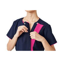 フォーク レディスジップスクラブ ブラック×サックス M 7023SC-9-M 1枚（直送品）