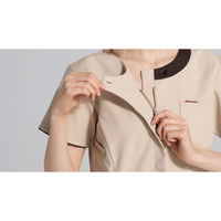 フォーク レディスジップスクラブ ココア×ダークネイビー EL 7069SC-11-EL 1枚（直送品）