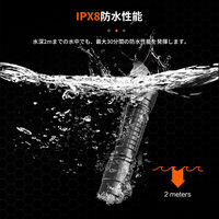 NICRON N8pro タクティカル フラッシュライト 1700LM N8 Pro 1個（直送品）