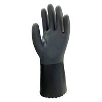 おたふく手袋 ソフキャッチプラスハイブリッド 黒 LLサイズ A-204 1双（直送品）