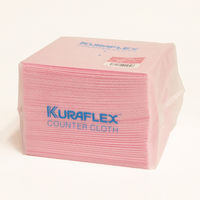 カウンタークロス ハーフ 超厚手 約30cm×33cm レーヨン・ポリエステル ピンク（1パック（40枚入）×5）オザックス