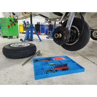 ボルトスター 整備現場 作業現場向け シリコン製 ボルト・ビス保管用トレイ トップボックスツールトレイ 571X406mm ブルー BTSー（直送品）