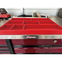 ボルトスター 整備現場 作業現場向け シリコン製 ボルト・ビス保管用トレイ トップボックスツールトレイ 571X406mm レッド BTSー（直送品）