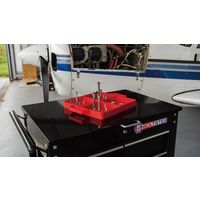 ボルトスター 整備現場 作業現場向け シリコン製 ボルト・ビス紛失防止用フレキシブルトレイ 305×381mm レッド BTSー100003（直送品）