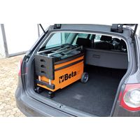 Beta ベータ 引き出し4段 折畳式ツールトロリー レッド C27SーR 1台（直送品）