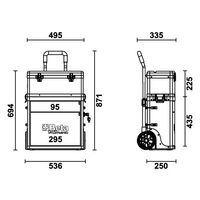 Beta ベータ 引き出し2段 ツールトロリー C41S 1台（直送品）