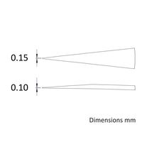 アイデアルテック 先端超極細 ステンレスピンセット 直鋭型 耐酸・耐磁 先端幅0.15mm 全長120mm 1.SA.0.IT 1本（直送品）