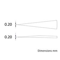 アイデアルテック 先端極細 ステンレスピンセット 直鋭型 耐酸・耐磁 先端幅0.20mm 全長135mm 26.SA.0.IT 1本（直送品）
