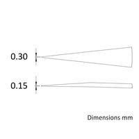 アイデアルテック 先端極細 ステンレスピンセット 直鋭型 耐酸・耐磁 先端幅0.30mm 全長135mm 27.SA.0.IT 1本（直送品）