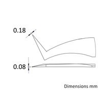 アイデアルテック 先端極細 ステンレスピンセット 90°曲鋭型 耐酸・耐磁 先端幅0.18mm 全長115mm 6.SA.0.IT 1本（直送品）