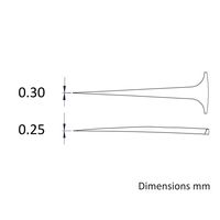 アイデアルテック 先端極細 ステンレスピンセット 直鋭型 耐酸・耐磁 先端幅0.30mm 全長110mm 5.SA.6.ITE 1本（直送品）