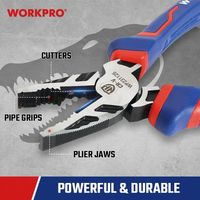 WORKPRO(ワークプロ) WORKPRO ワークプロ コンビネーションプライヤー 全長200mm WP231125 1個（直送品）