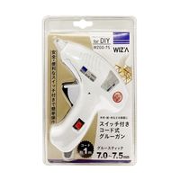 WIZ’A アークランドサカモト スイッチ付き コード式 グルーガン 35W 白スティック2本付き Φ11.0~11.6mm WZGGー11（直送品）