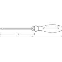 スタビレー STAHLWILLE 根元六角付 プラスドライバー #2×100mm 4632ー2 1本（直送品）