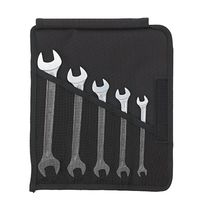 スタビレー STAHLWILLE 5点入 両口スパナセット ロールアップケース付 10/5 1セット（直送品）