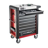 スタビレー STAHLWILLE 8段ツールトロリー W718×L496×H1020 耐荷重750kg レッド 95/8RーPRO 1台（直送品）
