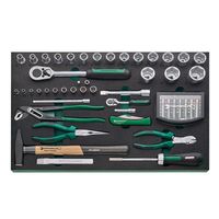 STAHLWILLE 130点入 ツールトロリー工具セット 1/2・1/4DR W481×L877×H1000 耐荷重500kg 93/13（直送品）