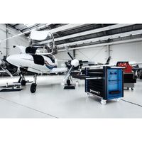 スタビレー STAHLWILLE 8段ツールトロリー W1001×L651×H1020 耐荷重1400kg レッド 98/8RーPRO 1台（直送品）