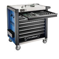 スタビレー STAHLWILLE 8段ツールトロリー W1001×L651×H1020 耐荷重1400kg ブルー 98/8BーPRO 1台（直送品）
