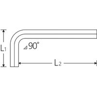 スタビレー STAHLWILLE 六角棒レンチ ロングタイプ 6mm 10765ー6 1本（直送品）