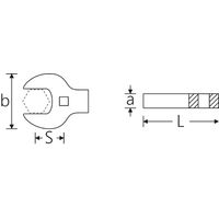 スタビレー STAHLWILLE 3/8DR クローフットスパナ インチサイズ 3/8 540AHDー3/8 1個（直送品）