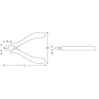 スタビレー STAHLWILLE サイドカッター マルチコンポーネントハンドル ヘッド12mm×8mm 6707 1本（直送品）