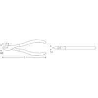 スタビレー STAHLWILLE 斜ニッパー プラスチックコーティング 全長140mm 6720 3 140 1丁（直送品）