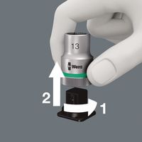 Wera Werk ベラ 3/8DR 8本収納 ツイストロック式ソケットホルダー ZYKLOP 003980 1個（直送品）