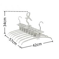 一気に取り込める8連ハンガー HA-04R 1セット（1個×3） 時短 省スペース 洗濯ハンガー ユメミグサ