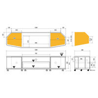 【軒先渡し】朝日木材加工 リヴァンテ テレビ台 幅1500×奥行390×高さ372mm 石目 LVA-4015AV-SN 1台（直送品）