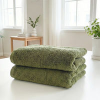 速乾ベーシックフェイスタオル グリーン 1セット（1袋(2枚)×3） 乾燥機対応 業務用 サロン仕様 伊澤タオル