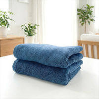 速乾ベーシックフェイスタオル ネイビー 1セット（1袋(2枚)×5） 乾燥機対応 業務用 サロン仕様 伊澤タオル