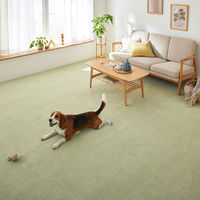 SUMINOE RUG RUG タイルカーペット ソフトフィール 400×400mm ライトグリーン 1セット(10枚入)（直送品）