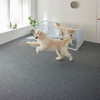 SUMINOE RUG RUG タイルカーペット フローループ 400×400mm グレー 1セット(10枚入)（直送品）