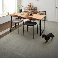 SUMINOE RUG RUG タイルカーペット ソフトフィール 400×400mm グレー 1セット(10枚入)（直送品）