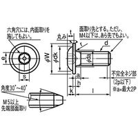 SUNCO 三価ホワイト フランジボタンCAP 8×12 (200本入) A0-00-3100-0080-0120-03 1箱(200本)（直送品）