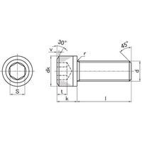 SUNCO 三価ホワイト 10.9CAP全ネジ 5X65X65 (200本入) A0-00-0010-0050-0650-03（直送品）
