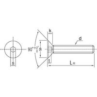 SUNCO ユニクロ サラCAP(アンスコ 8×50 (100本入) A0-00-200A-0080-0500-01 1箱(100本)（直送品）