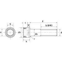 SUNCO ユニクロ CAP(細目P1.0 8×30 (100本入) A0-00-0004-0080-0300-01 1箱(100本)（直送品）