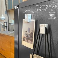 mitsuya プラマグネットクリップ白 2個 M48399 PMC-2540-2P-WH 1セット(20個:2個×10パック)（直送品）