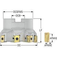 セコ・ツールズ・ジャパン セコ フライス スクエアT4カッター R220.94ー12 R220.94-0080-LO12-7A 1個（直送品）