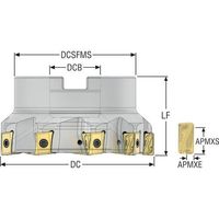 セコ・ツールズ・ジャパン セコ フライス スクエアT4カッター R220.94ー12 R220.94-0100-LO12-9A 1個（直送品）