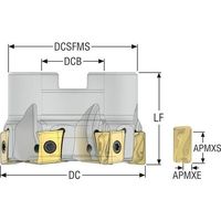 セコ・ツールズ・ジャパン セコ フライス スクエアT4カッター R220.94ー12 R220.94-0063-LO12-6A 1個（直送品）