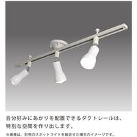 ホタルクス HotaluX ライティングダクトレール 鋼板本体(白色) レール長1490mm SDー1502L6A 1台 701-1593（直送品）