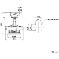 ホタルクス HotaluX 防爆形LED照明器具 高天井形 直付形 水銀ランプ400W相当 DRGE13H01(TB)S/NーPJ8 1台（直送品）