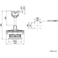 HotaluX 防爆形LED照明器具 高天井形 パイプ吊形 水銀ランプ400W相当 DRPE13H01(TB)S/NーPJ8 1台（直送品）