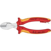 KNIPEX 絶縁コンパクトニッパー XーCUT 1000V絶縁落下防止ハンドル 7306-160TBK 1丁 696-4291（直送品）