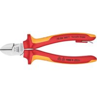 KNIPEX 絶縁電工ニッパー 1000V絶縁 落下防止 160mm 7006-160TBK 1丁 696-4286（直送品）